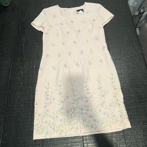 Positive Attitude Pink Flower Dress